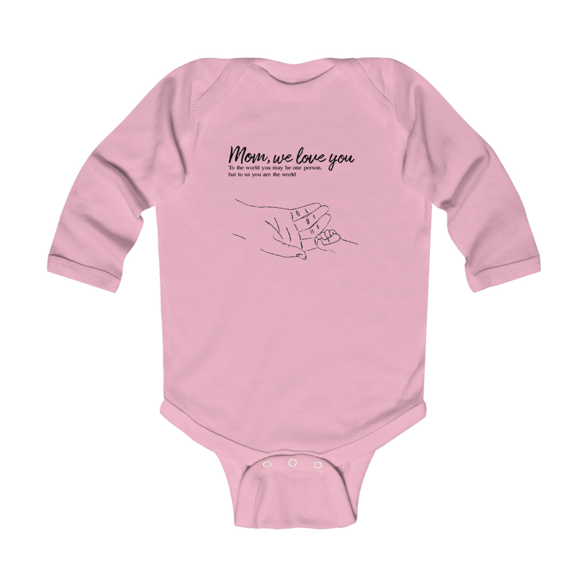 MOM, we love you | Infant Long Sleeve Bodysuit